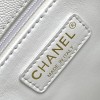 Chanel Classic Pure White Diamond Check Large Classic Flap Chain Bag Chanel Classic Pure White Diamond Check Large Classic Flap Chain Bag