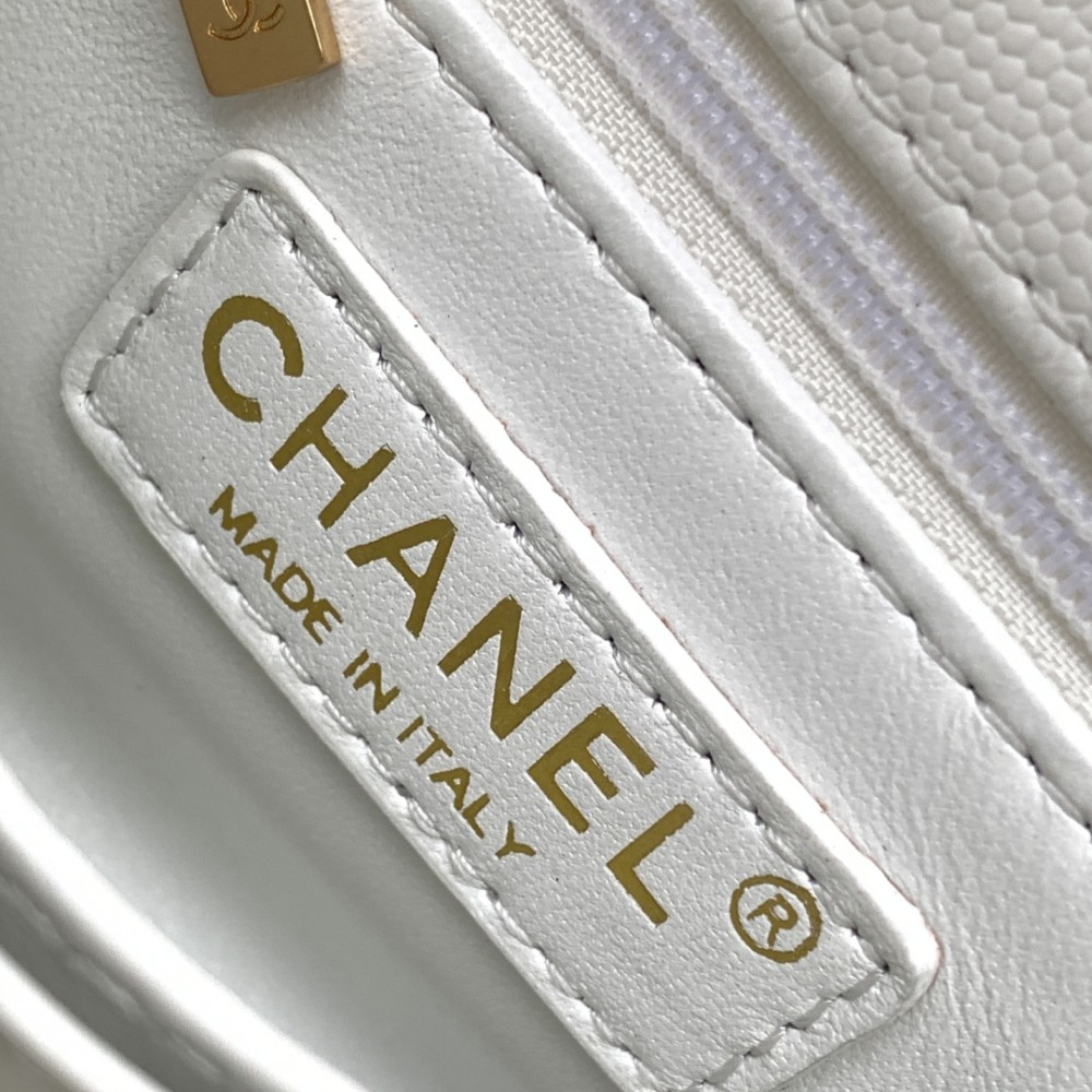 Chanel Classic Pure White Diamond Check Large Classic Flap Chain Bag Chanel Classic Pure White Diamond Check Large Classic Flap Chain Bag