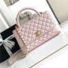 Chanel Classic Purple Pink Diamond Check Medium Classic Flap Chain Bag Chanel Classic Purple Pink Diamond Check Medium Classic Flap Chain Bag