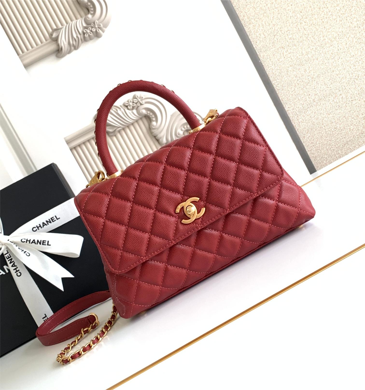 Chanel Classic Red Diamond Check Medium Classic Flap Chain Bag Chanel Classic Red Diamond Check Medium Classic Flap Chain Bag