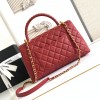 Chanel Classic Red Diamond Check Large Classic Flap Chain Bag Chanel Classic Red Diamond Check Large Classic Flap Chain Bag