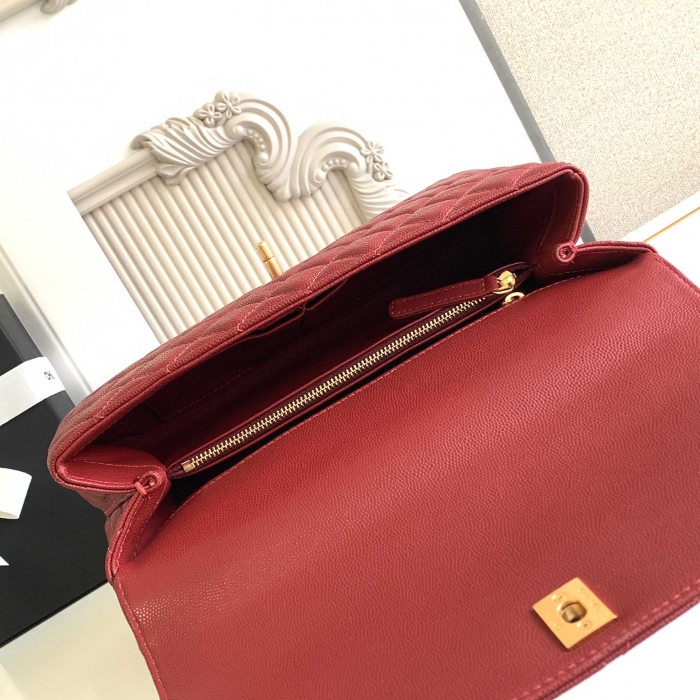 Chanel Classic Red Diamond Check Large Classic Flap Chain Bag Chanel Classic Red Diamond Check Large Classic Flap Chain Bag