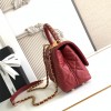 Chanel Classic Red Diamond Check Small Classic Flap Chain Bag Chanel Classic Red Diamond Check Small Classic Flap Chain Bag