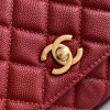 Chanel Classic Red Diamond Check Large Classic Flap Chain Bag Chanel Classic Red Diamond Check Large Classic Flap Chain Bag