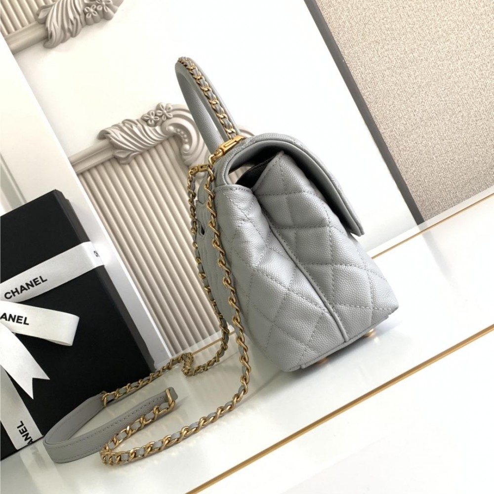 Chanel Classic Light Green Diamond Check Large Classic Flap Chain Bag Chanel Classic Light Green Diamond Check Large Classic Flap Chain Bag