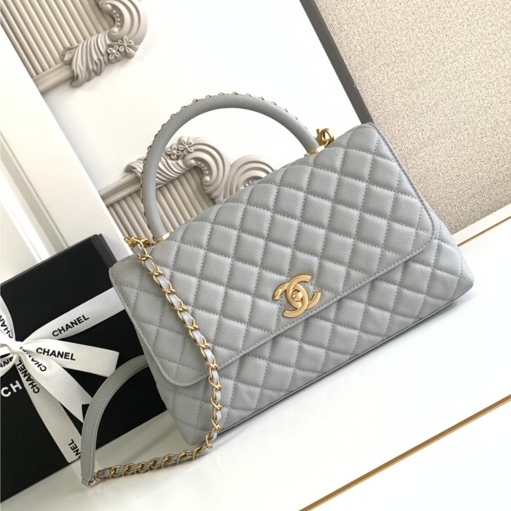Chanel Classic Light Green Diamond Check Large Classic Flap Chain Bag Chanel Classic Light Green Diamond Check Large Classic Flap Chain Bag
