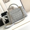 Chanel Classic Light Green Diamond Check Large Classic Flap Chain Bag Chanel Classic Light Green Diamond Check Large Classic Flap Chain Bag