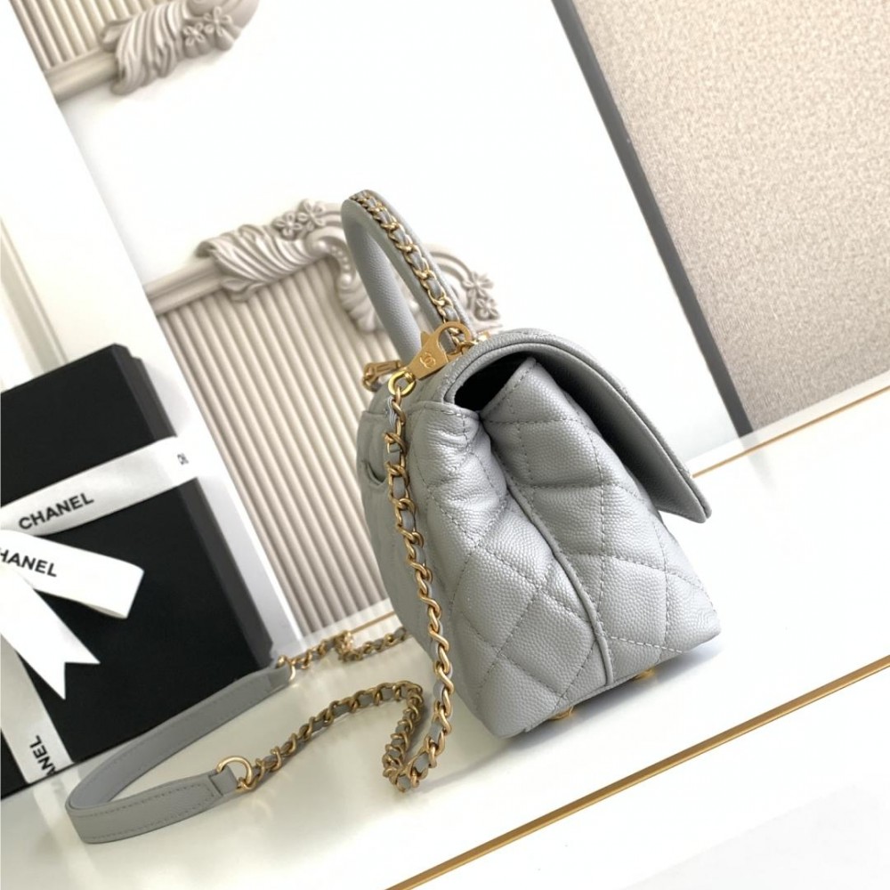 Chanel Classic Light Green Diamond Check Small Classic Flap Chain Bag Chanel Classic Light Green Diamond Check Small Classic Flap Chain Bag