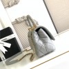 Chanel Classic Light Green Diamond Check Small Classic Flap Chain Bag Chanel Classic Light Green Diamond Check Small Classic Flap Chain Bag