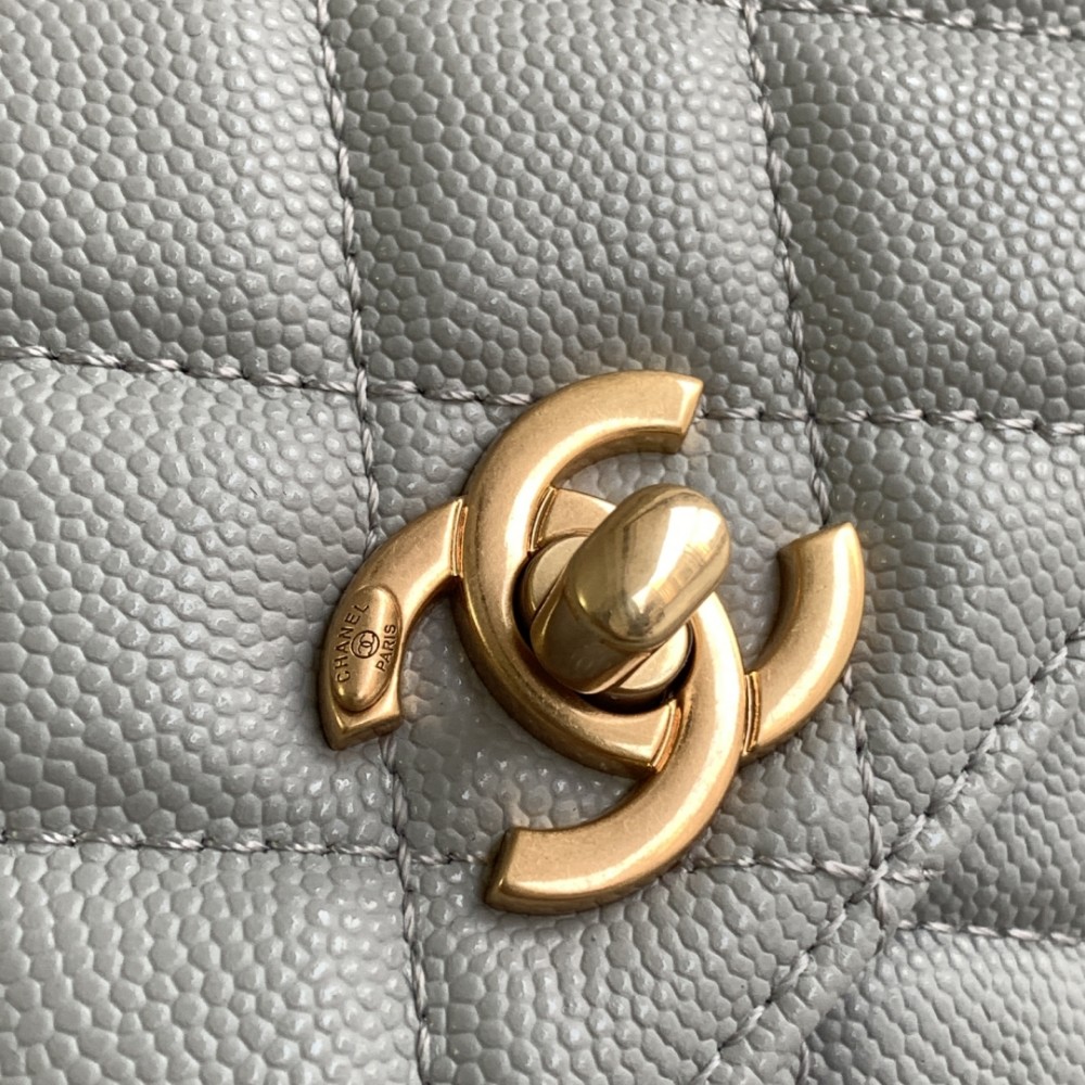 Chanel Classic Light Green Diamond Check Large Classic Flap Chain Bag Chanel Classic Light Green Diamond Check Large Classic Flap Chain Bag