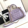 Chanel Classic Violet Diamond Check Medium Classic Flap Chain Bag Chanel Classic Violet Diamond Check Medium Classic Flap Chain Bag
