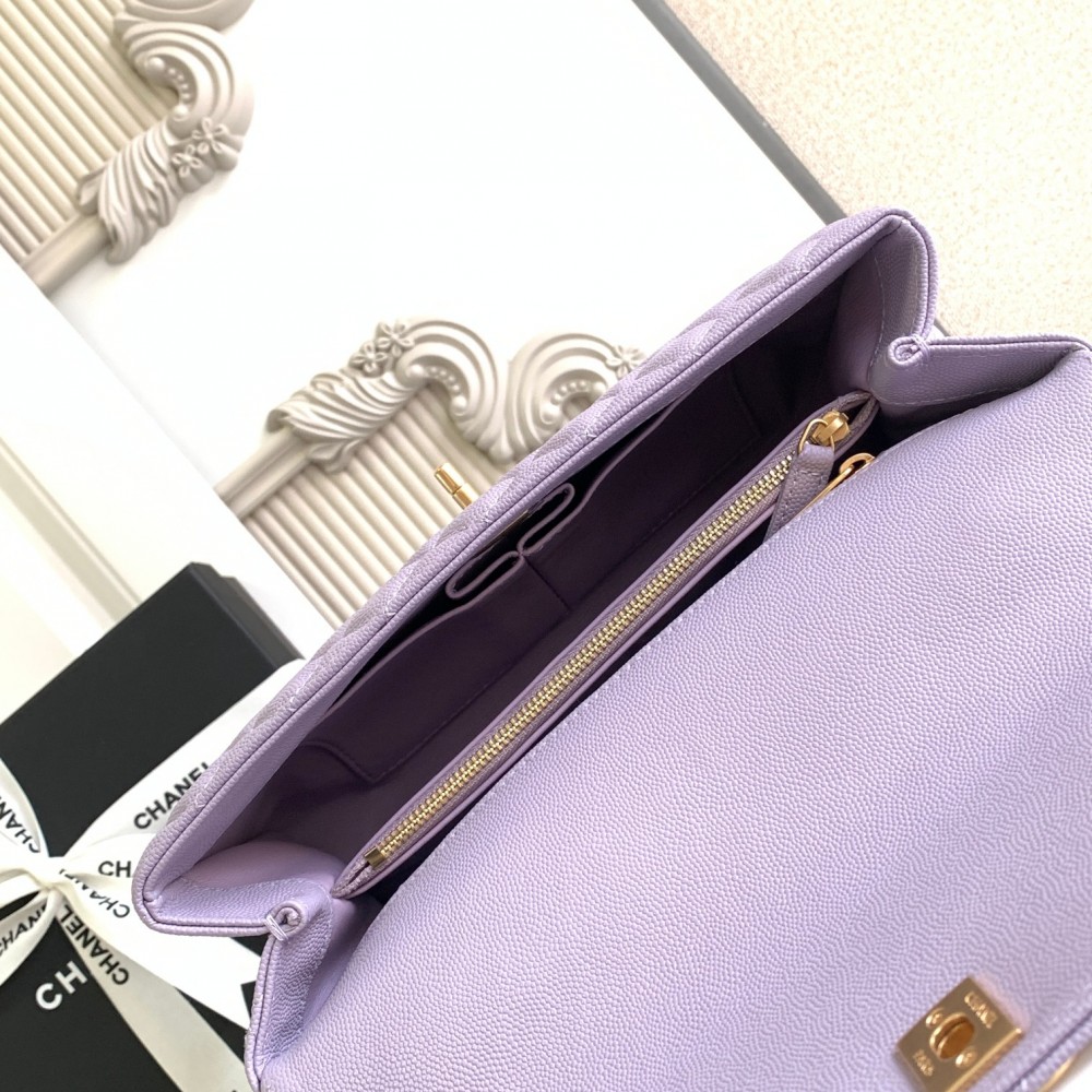 Chanel Classic Violet Diamond Check Large Classic Flap Chain Bag Chanel Classic Violet Diamond Check Large Classic Flap Chain Bag