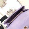 Chanel Classic Violet Diamond Check Large Classic Flap Chain Bag Chanel Classic Violet Diamond Check Large Classic Flap Chain Bag