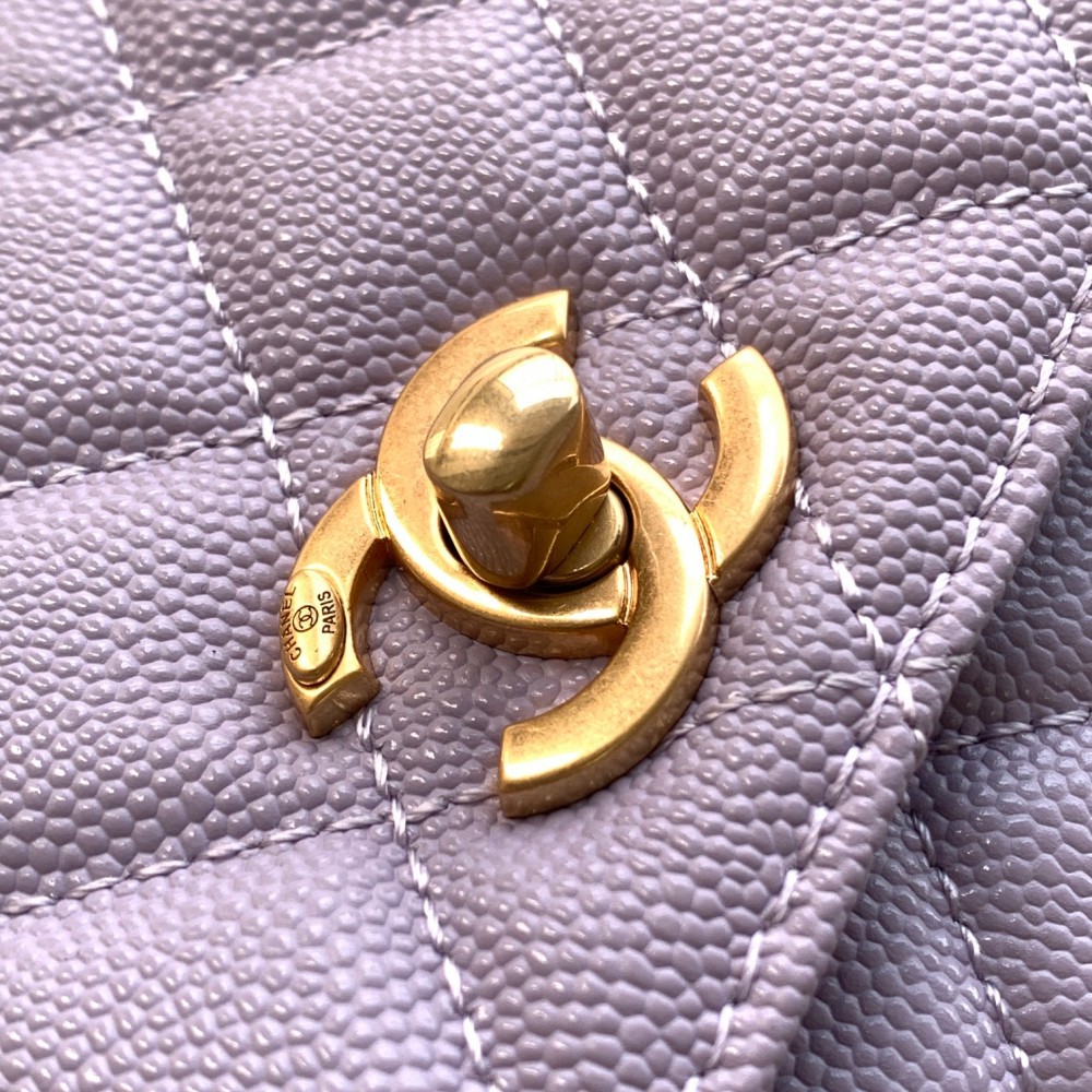 Chanel Classic Violet Diamond Check Small Classic Flap Chain Bag Chanel Classic Violet Diamond Check Small Classic Flap Chain Bag