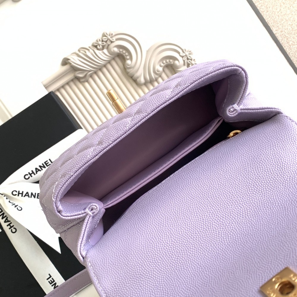 Chanel Classic Violet Diamond Check Small Classic Flap Chain Bag Chanel Classic Violet Diamond Check Small Classic Flap Chain Bag