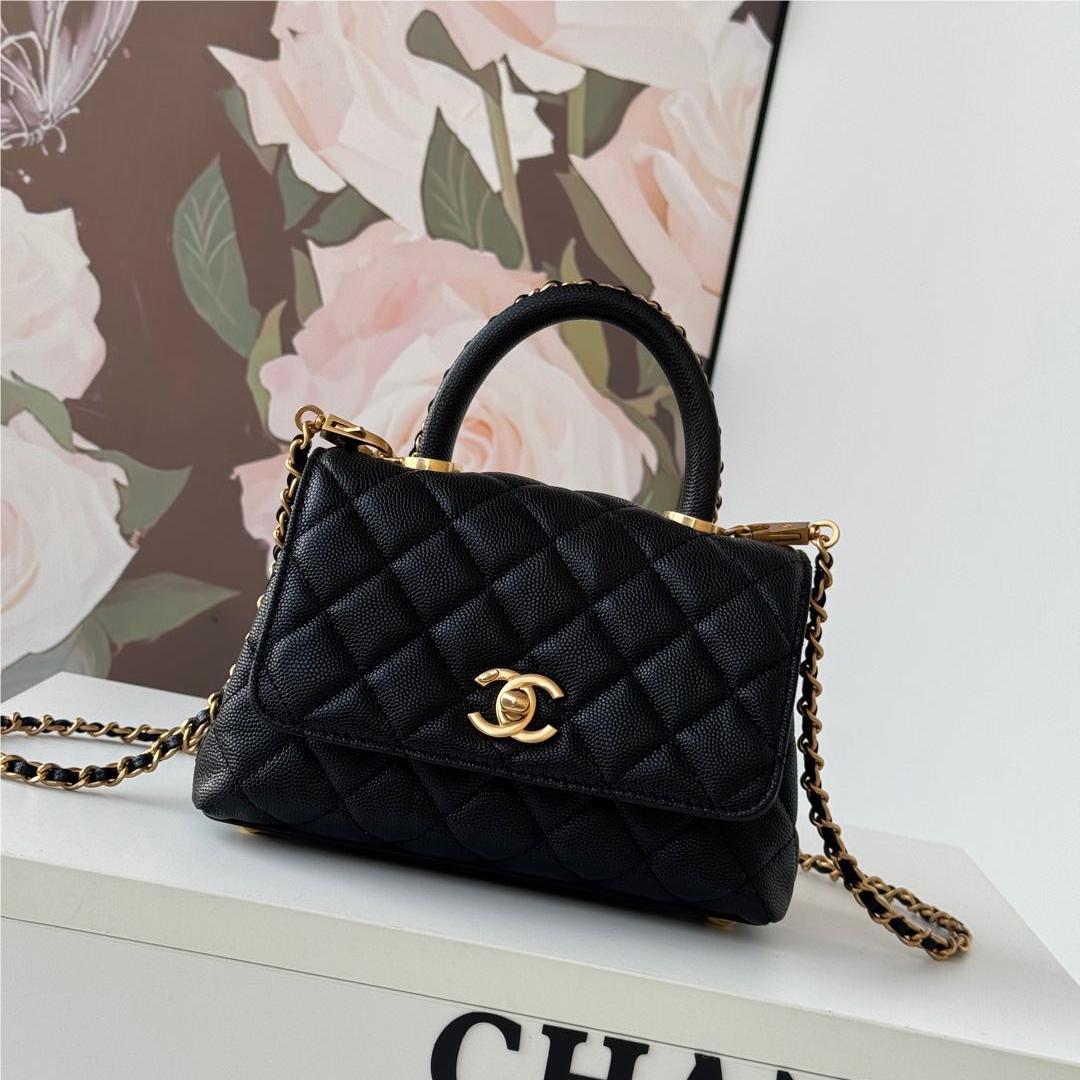 Chanel Classic Black Diamond Check Small Classic Flap Chain Bag Chanel Classic Black Diamond Check Small Classic Flap Chain Bag