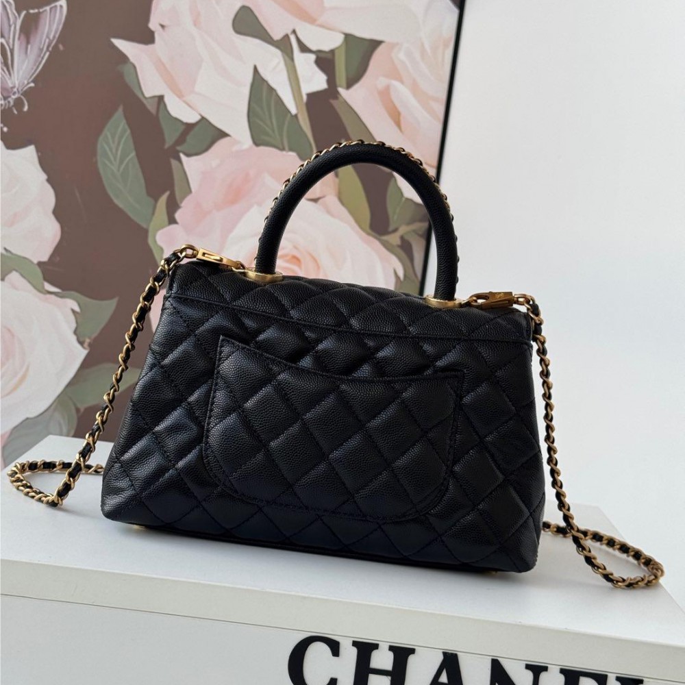 Chanel Classic Pure Black Diamond Check Medium Classic Flap Chain Bag Chanel Classic Pure Black Diamond Check Medium Classic Flap Chain Bag