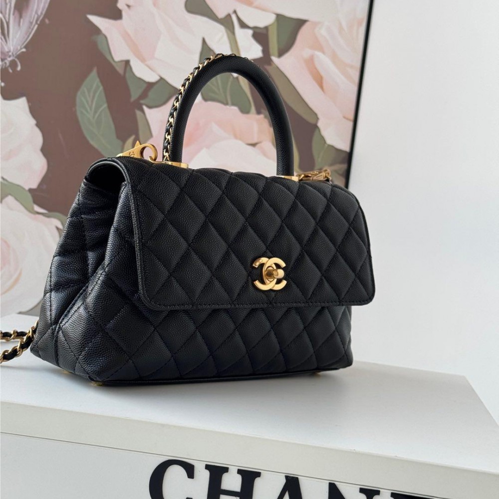 Chanel Classic Pure Black Diamond Check Medium Classic Flap Chain Bag Chanel Classic Pure Black Diamond Check Medium Classic Flap Chain Bag