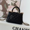 Chanel Classic Black Diamond Check Small Classic Flap Chain Bag Chanel Classic Black Diamond Check Small Classic Flap Chain Bag