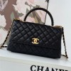 Chanel Classic Pure Black Diamond Check Large Classic Flap Chain Bag Chanel Classic Pure Black Diamond Check Large Classic Flap Chain Bag