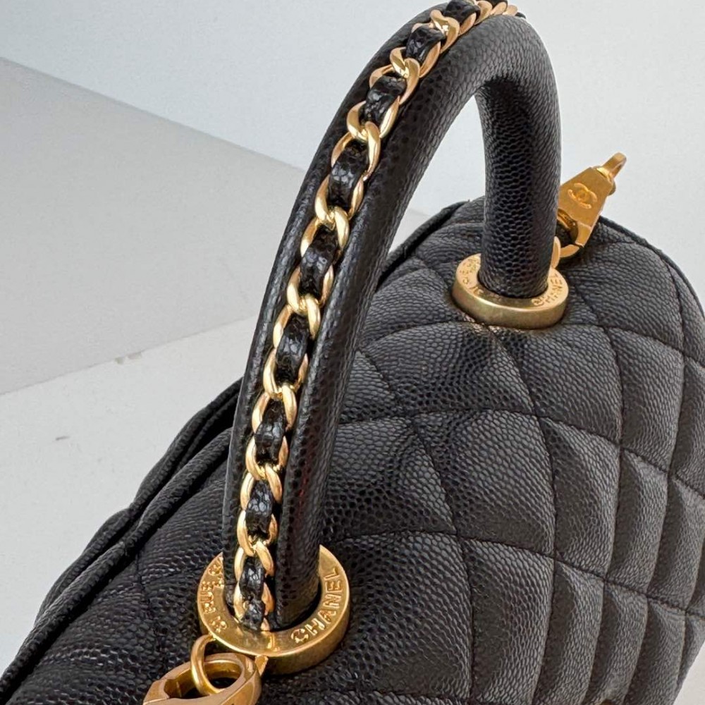Chanel Classic Black Diamond Check Small Classic Flap Chain Bag Chanel Classic Black Diamond Check Small Classic Flap Chain Bag