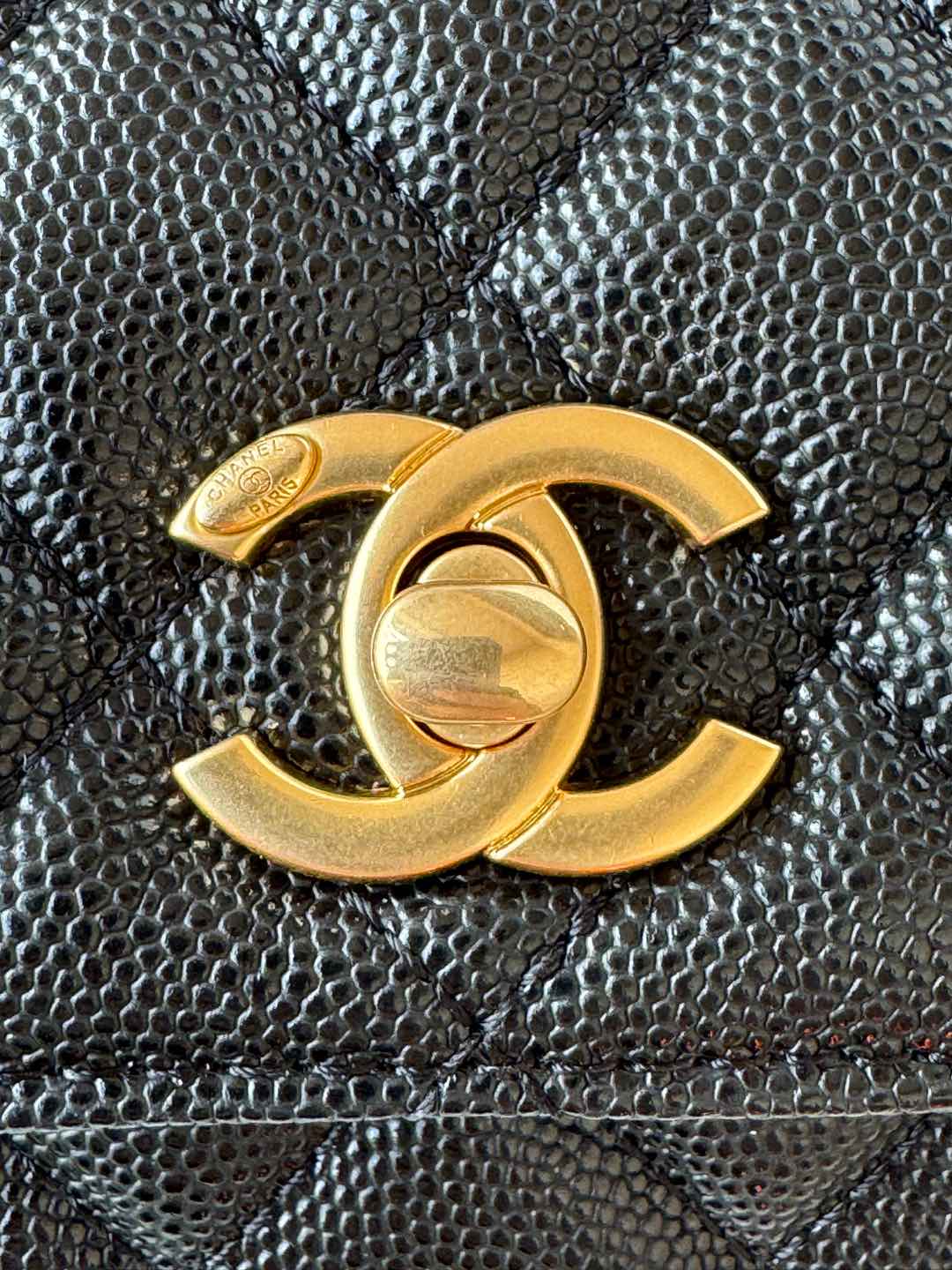 Chanel Classic Black Diamond Check Small Classic Flap Chain Bag Chanel Classic Black Diamond Check Small Classic Flap Chain Bag