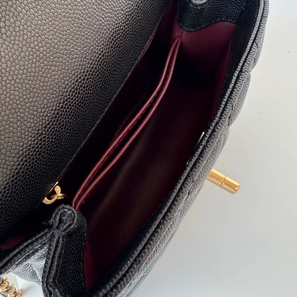 Chanel Classic Black Diamond Check Small Classic Flap Chain Bag Chanel Classic Black Diamond Check Small Classic Flap Chain Bag