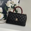 Chanel Classic Diamond Check Pure Black Medium Classic Flap Chain Bag Chanel Classic Diamond Check Pure Black Medium Classic Flap Chain Bag