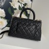 Chanel Classic Diamond Check Pure Black Medium Classic Flap Chain Bag Chanel Classic Diamond Check Pure Black Medium Classic Flap Chain Bag