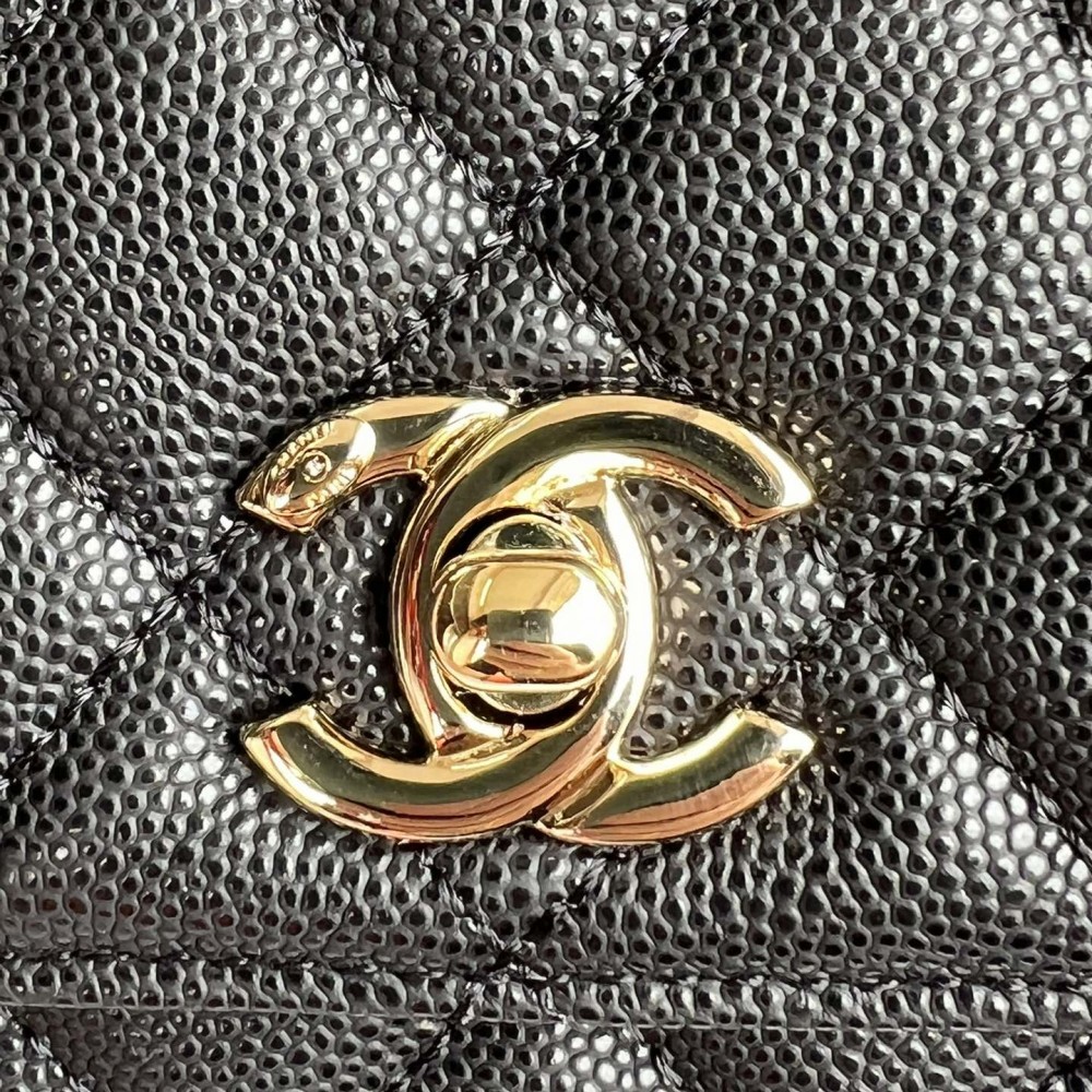 Chanel Classic Diamond Check Pure Black Medium Classic Flap Chain Bag Chanel Classic Diamond Check Pure Black Medium Classic Flap Chain Bag