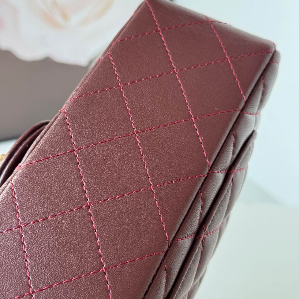 Chanel Classic Flap Bag in Crimson Red Chanel Classic Flap Bag in Crimson Red