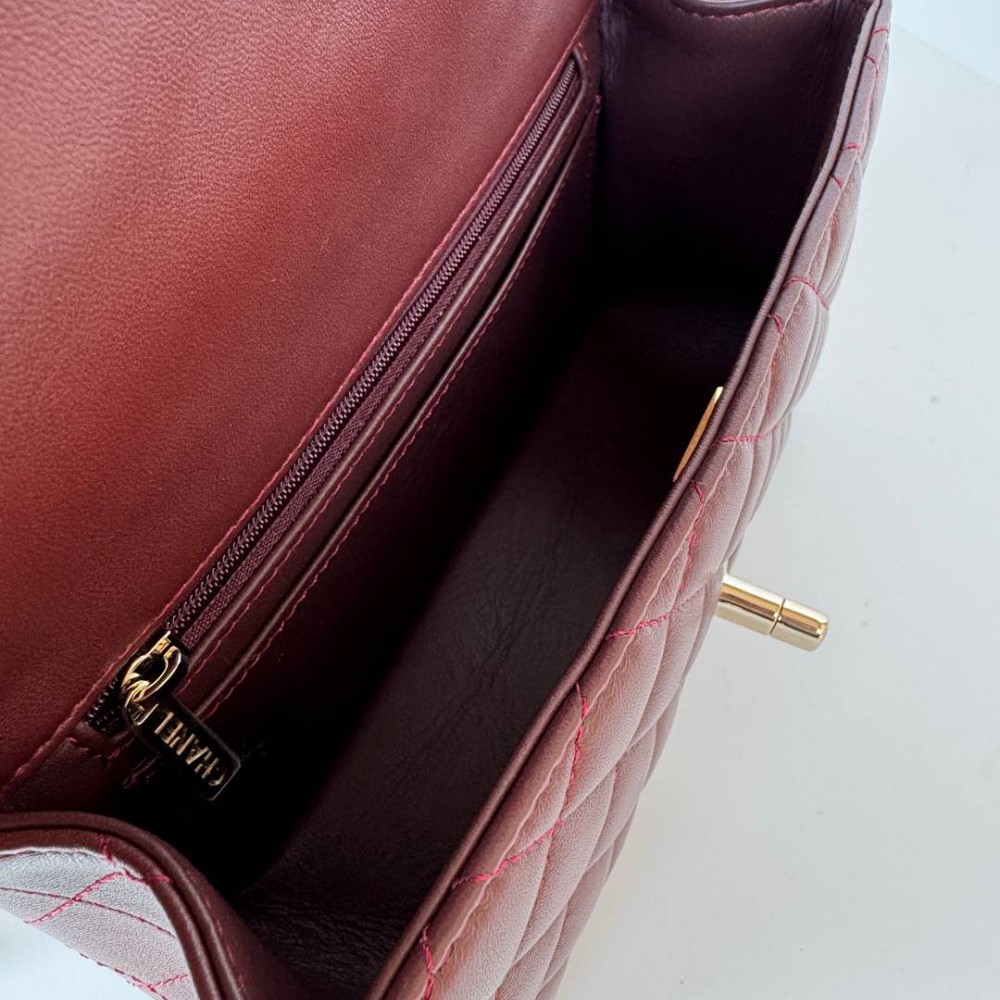 Chanel Classic Flap Bag in Crimson Red Chanel Classic Flap Bag in Crimson Red