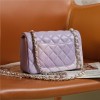 Chanel Purple Quilted Flap Chain Small Handbag Chanel Purple Quilted Flap Chain Small Handbag
