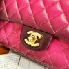 Chanel Dark Pink Diamond Check Flap Chain Large Handbag Chanel Dark Pink Diamond Check Flap Chain Large Handbag