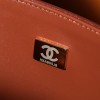 Chanel Honey Brown Diamond Check Flap Chain Large Tote Chanel Honey Brown Diamond Check Flap Chain Large Tote