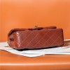 Chanel Honey Brown Diamond Check Flap Chain Small Handbag Chanel Honey Brown Diamond Check Flap Chain Small Handbag
