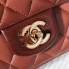 Chanel Honey Brown Diamond Check Flap Chain Small Handbag Chanel Honey Brown Diamond Check Flap Chain Small Handbag