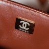 Chanel Honey Brown Diamond Check Flap Chain Small Handbag Chanel Honey Brown Diamond Check Flap Chain Small Handbag