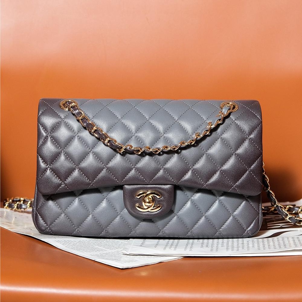 Chanel Obsidian Black Diamond Check Flap Chain Large Handbag Chanel Obsidian Black Diamond Check Flap Chain Large Handbag