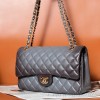 Chanel Obsidian Black Diamond Check Flap Chain Large Handbag Chanel Obsidian Black Diamond Check Flap Chain Large Handbag