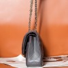 Chanel Obsidian Black Diamond Check Flap Chain Large Handbag Chanel Obsidian Black Diamond Check Flap Chain Large Handbag