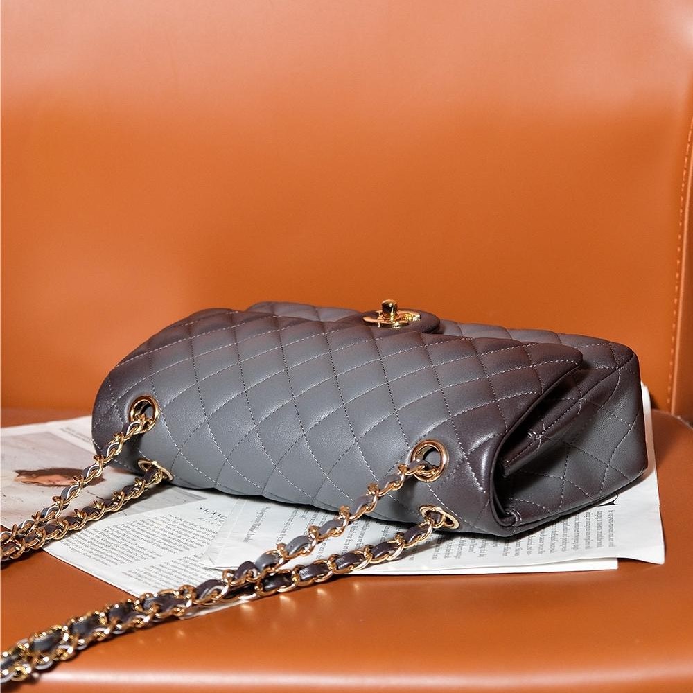 Chanel Obsidian Black Diamond Check Flap Chain Large Handbag Chanel Obsidian Black Diamond Check Flap Chain Large Handbag