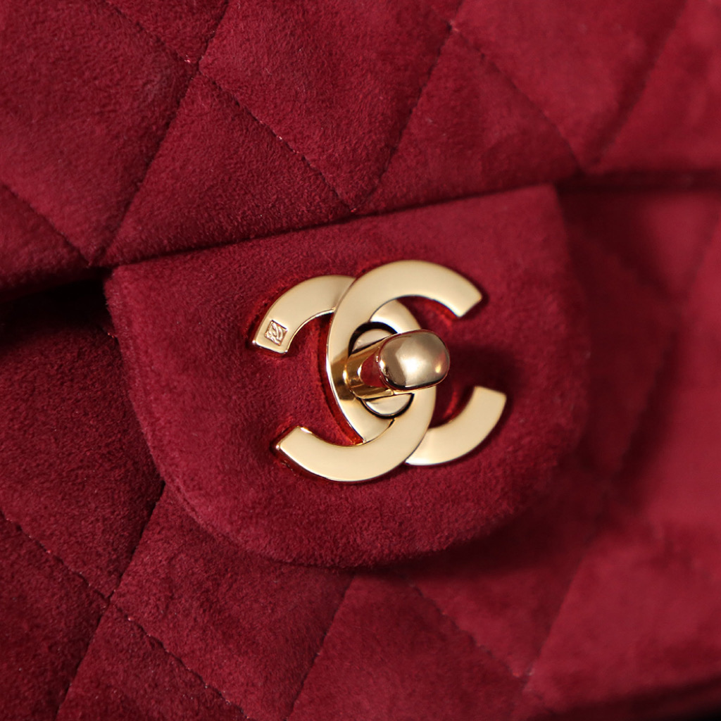 Chanel classic derivative crimson suede large handbag 2.55 Chain Bag Chanel classic derivative crimson suede large handbag 2.55 Chain Bag