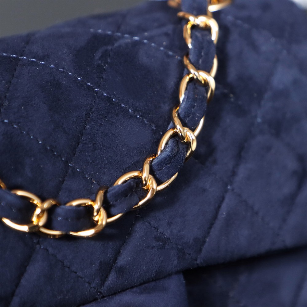 Chanel classic derivative dark black suede small handbag 2.55 Chain Bag Chanel classic derivative dark black suede small handbag 2.55 Chain Bag