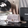Chanel classic derivative dark purple suede small handbag 2.55 Chain Bag Chanel classic derivative dark purple suede small handbag 2.55 Chain Bag
