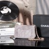 Chanel classic derivative dark purple suede small handbag 2.55 Chain Bag Chanel classic derivative dark purple suede small handbag 2.55 Chain Bag