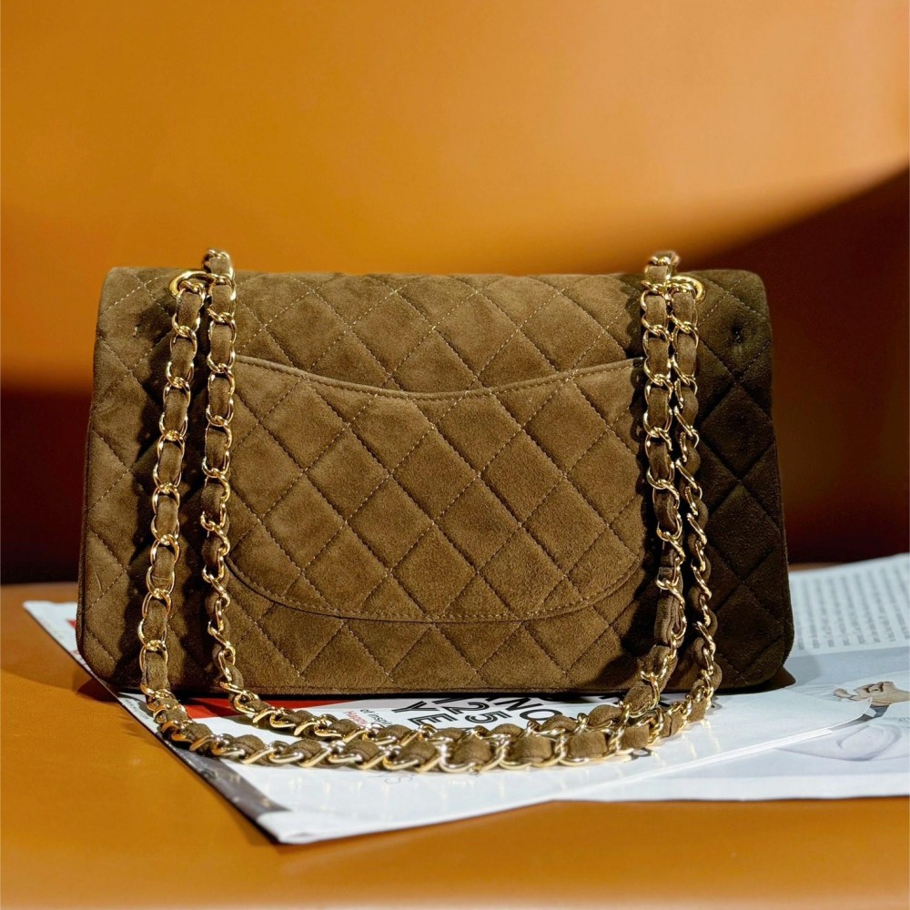 Chanel classic derivative brown suede large handbag 2.55 Chain Bag Chanel classic derivative brown suede large handbag 2.55 Chain Bag