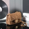 Chanel classic derivative brown suede small handbag 2.55 Chain Bag Chanel classic derivative brown suede small handbag 2.55 Chain Bag