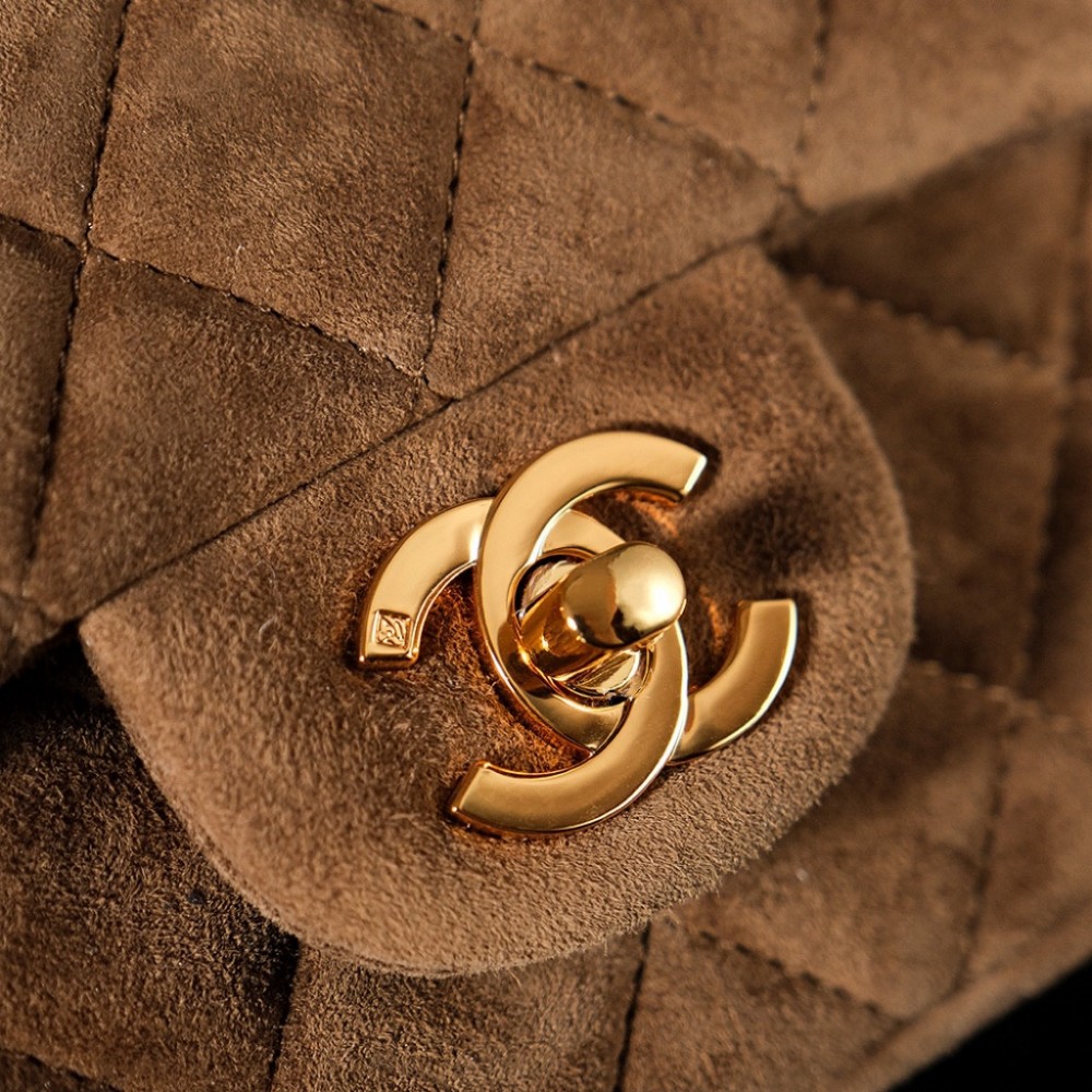 Chanel classic derivative brown suede small handbag 2.55 Chain Bag Chanel classic derivative brown suede small handbag 2.55 Chain Bag