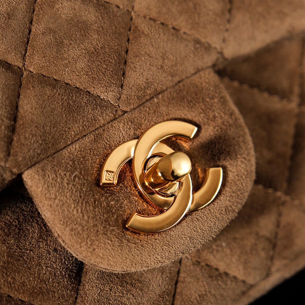 Chanel classic derivative brown suede small handbag 2.55 Chain Bag Chanel classic derivative brown suede small handbag 2.55 Chain Bag